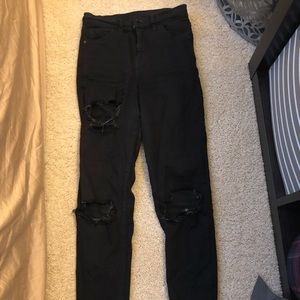 TopShop Jamie Black Jeans